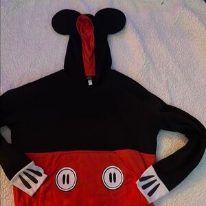 Disney Mickey Mouse Black and Red Sweater